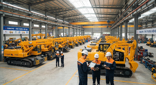 Heavy machinery warehouse